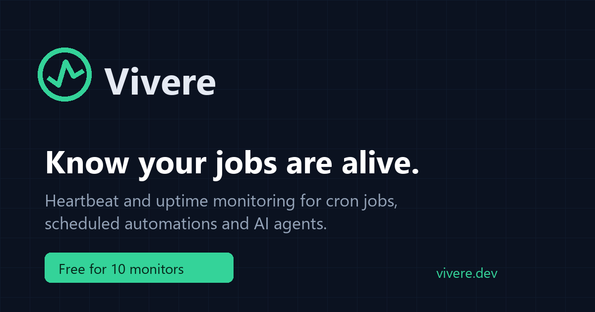 Vivere, a dead man's switch for scheduled tasks. What's unclear on the front page?